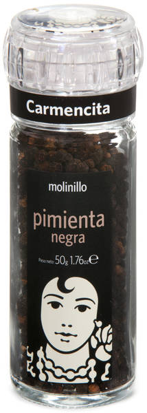 Carmencita Black Pepper Grinder, 50 gr