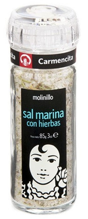 Carmencita Sea Salt with Herbs Grinder, 85 gr