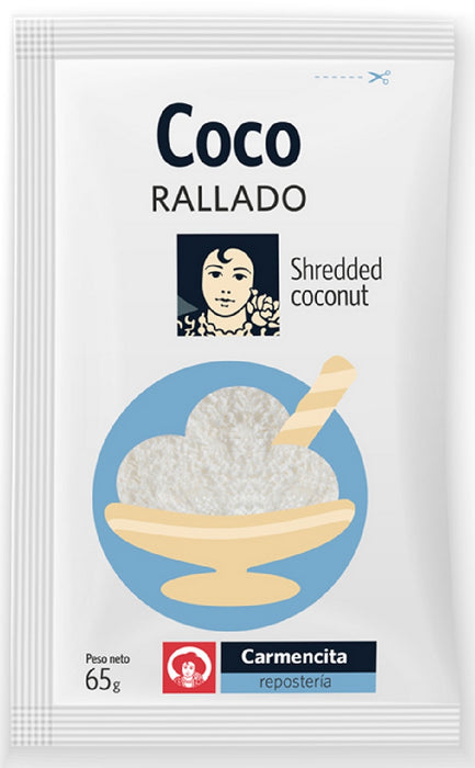 Carmencita Shredded Coconut (Coco Rallado), 65 gr