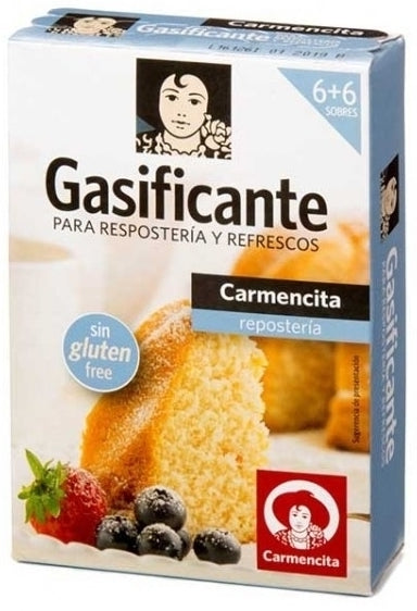 Carmencita Gasificante para Resposteria y Refrescos (Yeast), 33 gr