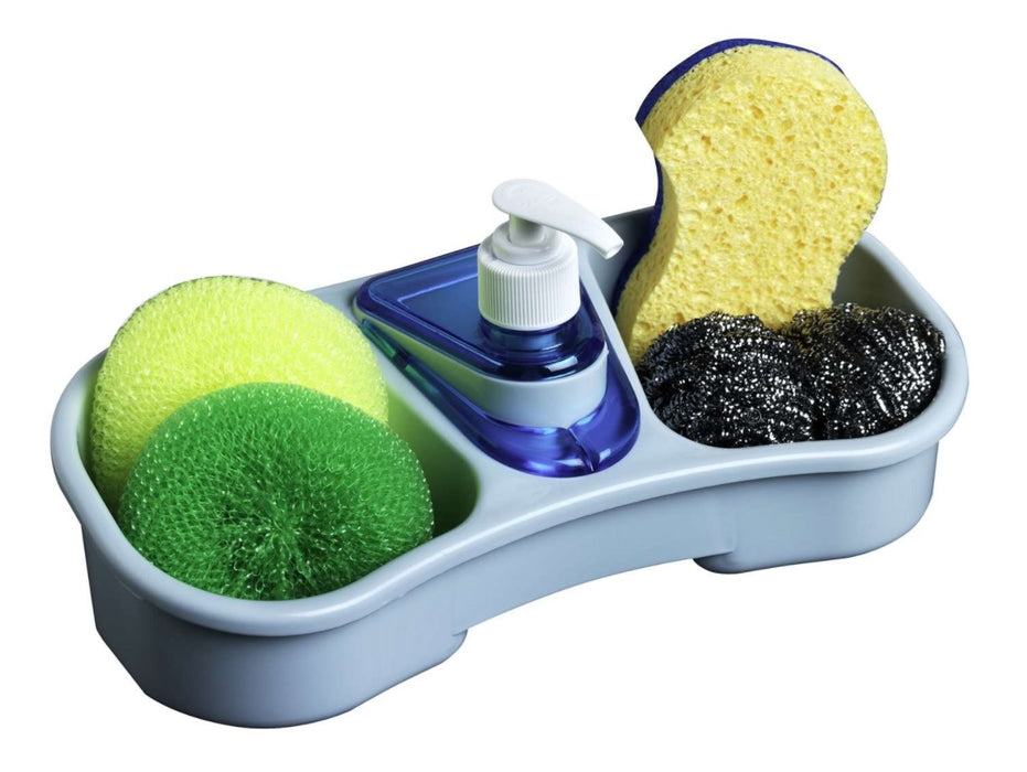 Toyma Sponge Holder with Soap Dispenser, 1 ct (SKU: 8414011370182)