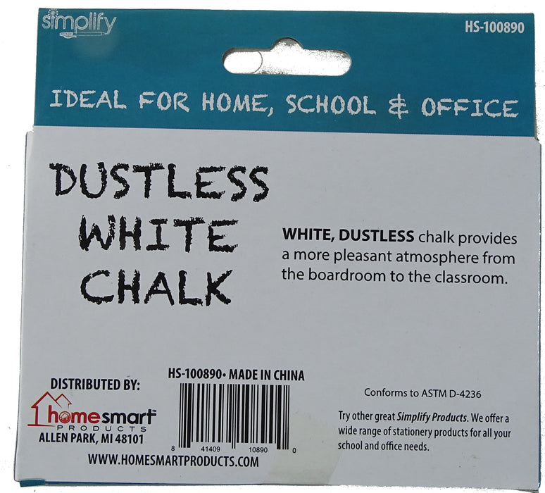 Simplify White Chalk, 24 ct