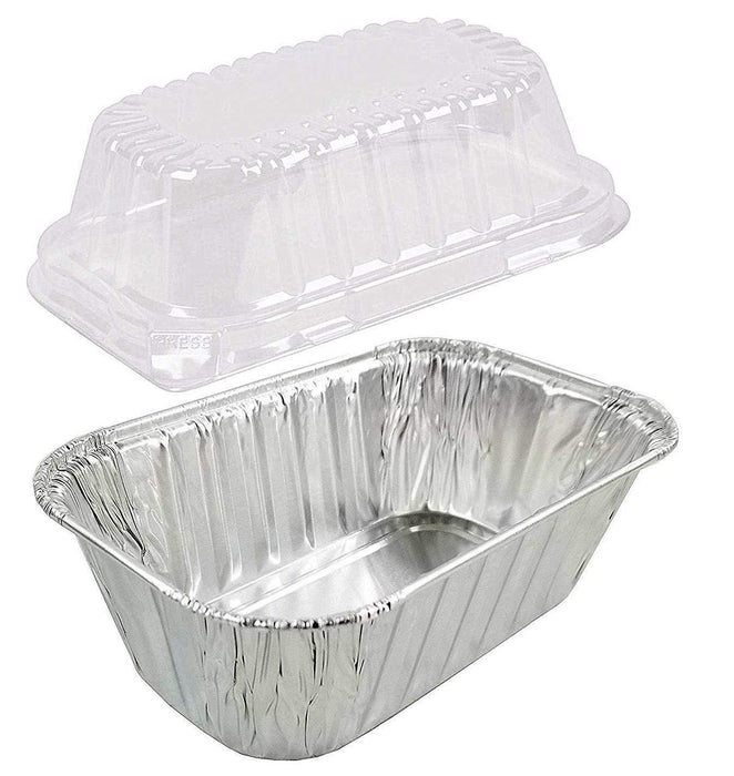 Smart Chef Aluminum Rectangle 1 lbs Cake Pans with Dome Lids, 3 ct