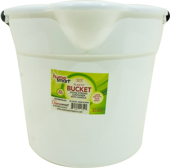 Home Smart Plastic Bucket (Specify Color at Checkout), 32 x 25 cm