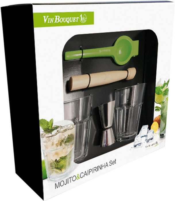 Vin Bouquet Mojito & Caipirinha Set, 5 ct