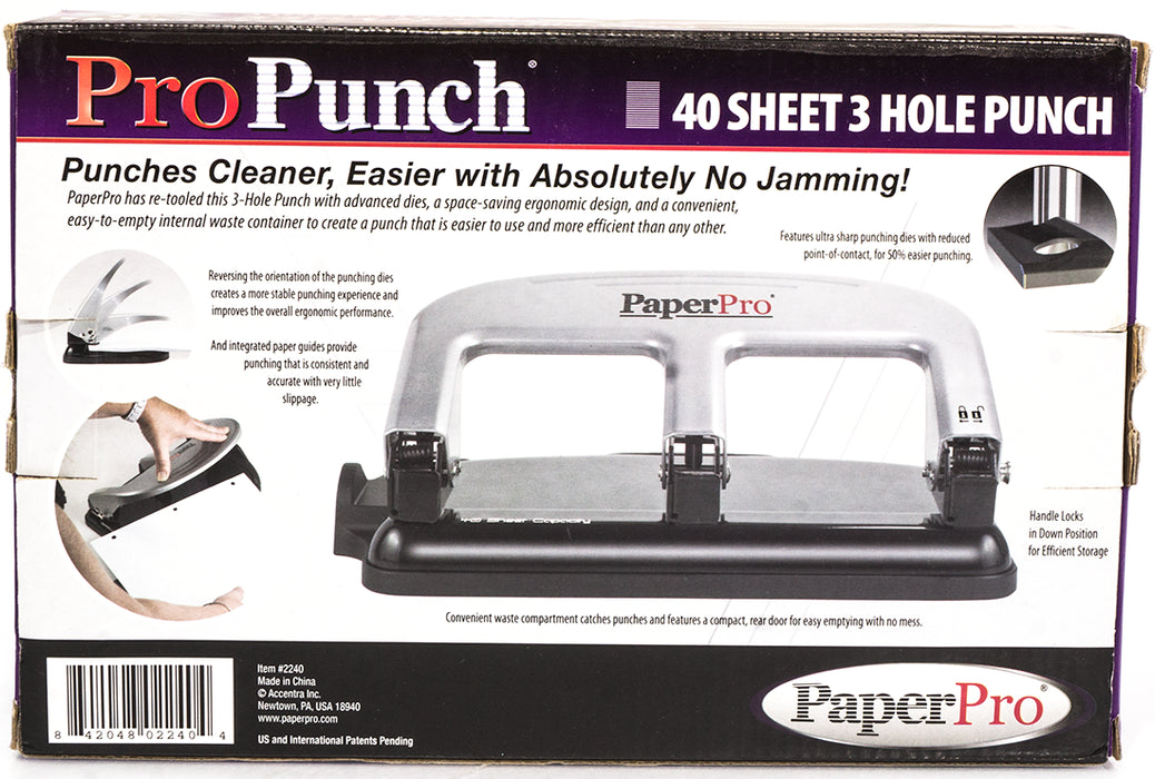 Paper Pro 3 Hole Paper Punch, 1 ct