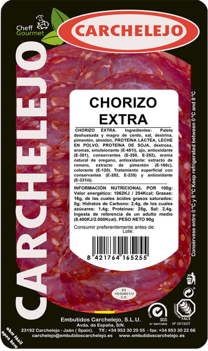 Carchelejo Chorizo Extra, 90 gr