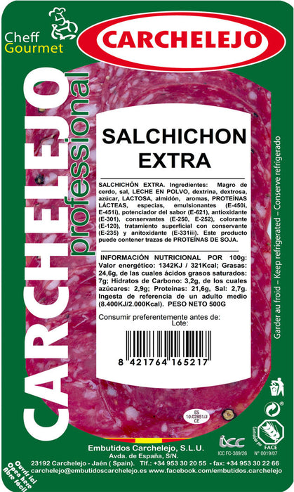 Carchelejo Salchichon Extra (Sausage), 90 gr