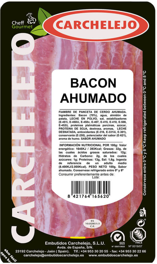 Carchelejo Bacon Ahumado, 100 gr