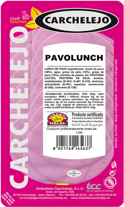 Carchelejo Pavolunch (Turkey), 100 gr