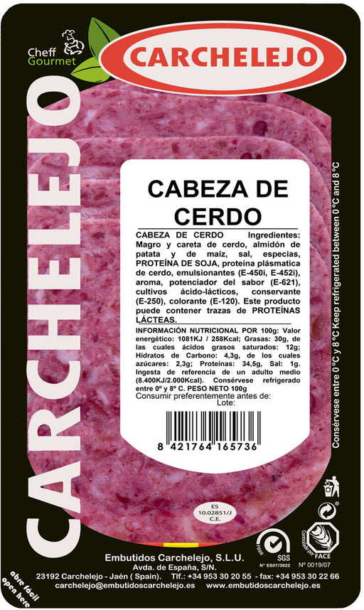 Carchelejo Cabeza de Cerdo, 100 gr