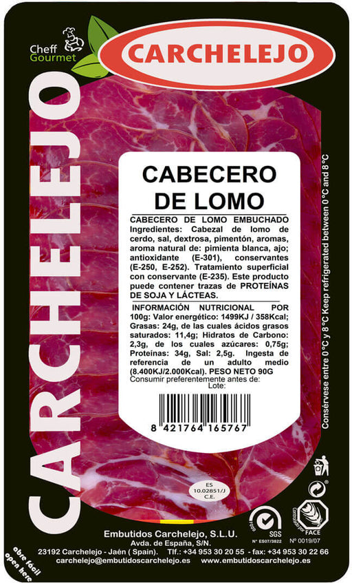 Carchelejo Cabecero de Lomo, 90 gr