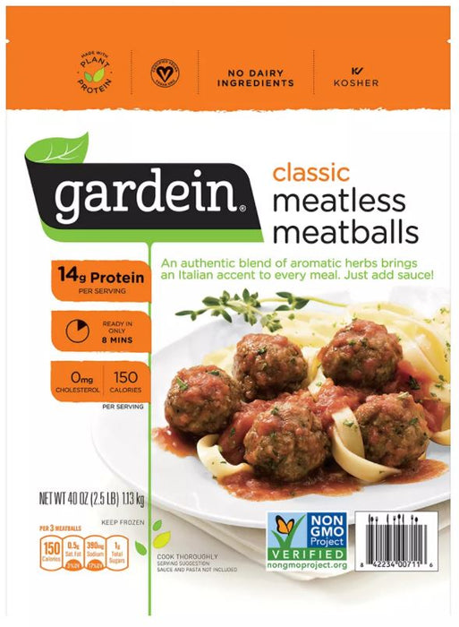 Gardein Classic Meatless Meatballs, 40 o z