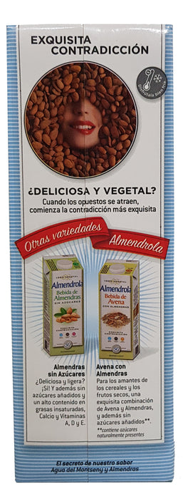 Almendrola Almond Milk, Original, 100% Vegetable, Daily Energy, 1 L