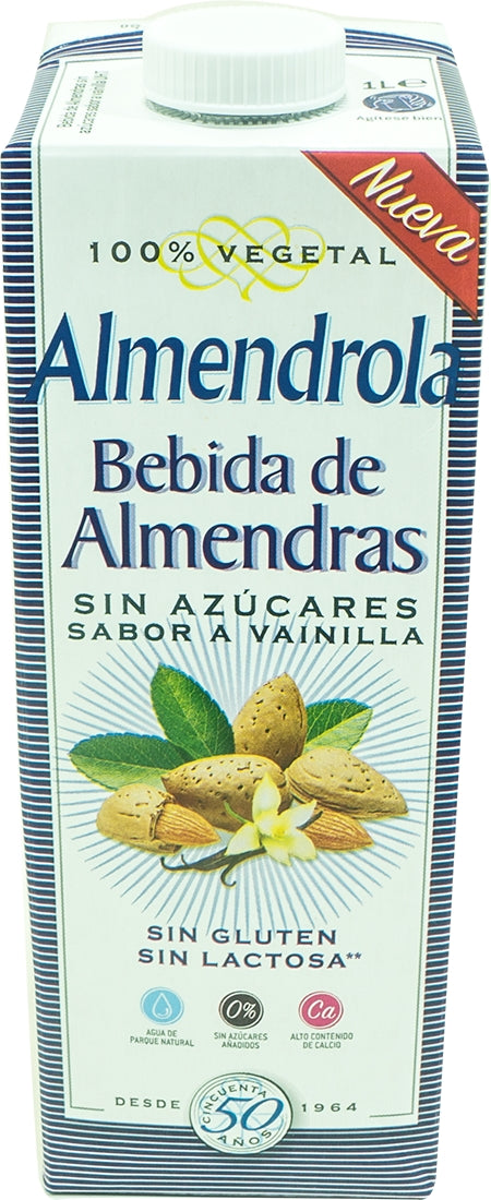 Almendrola Almond Milk, Vanilla, 1 L