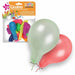 Party Products 23 cm Assorted Balloons, Fluorescent, 12 ct