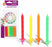 Party Products Neon Candles Set (24 candles, 12 holders), 24 ct