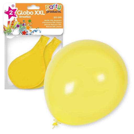 Party Products 50 cm XXL Balloons, Yellow, 2 ct