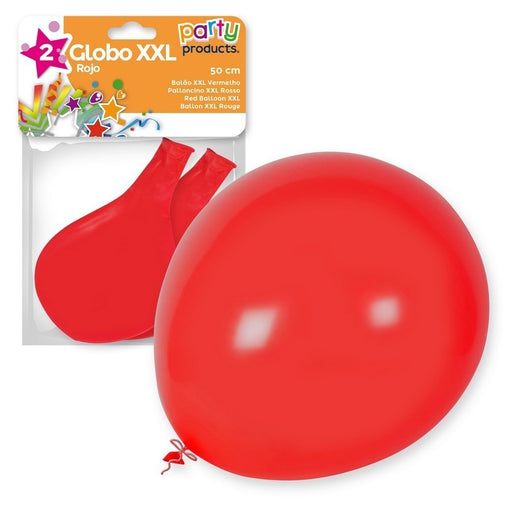 Party Products 50 cm XXL Balloons, Red, 2 ct