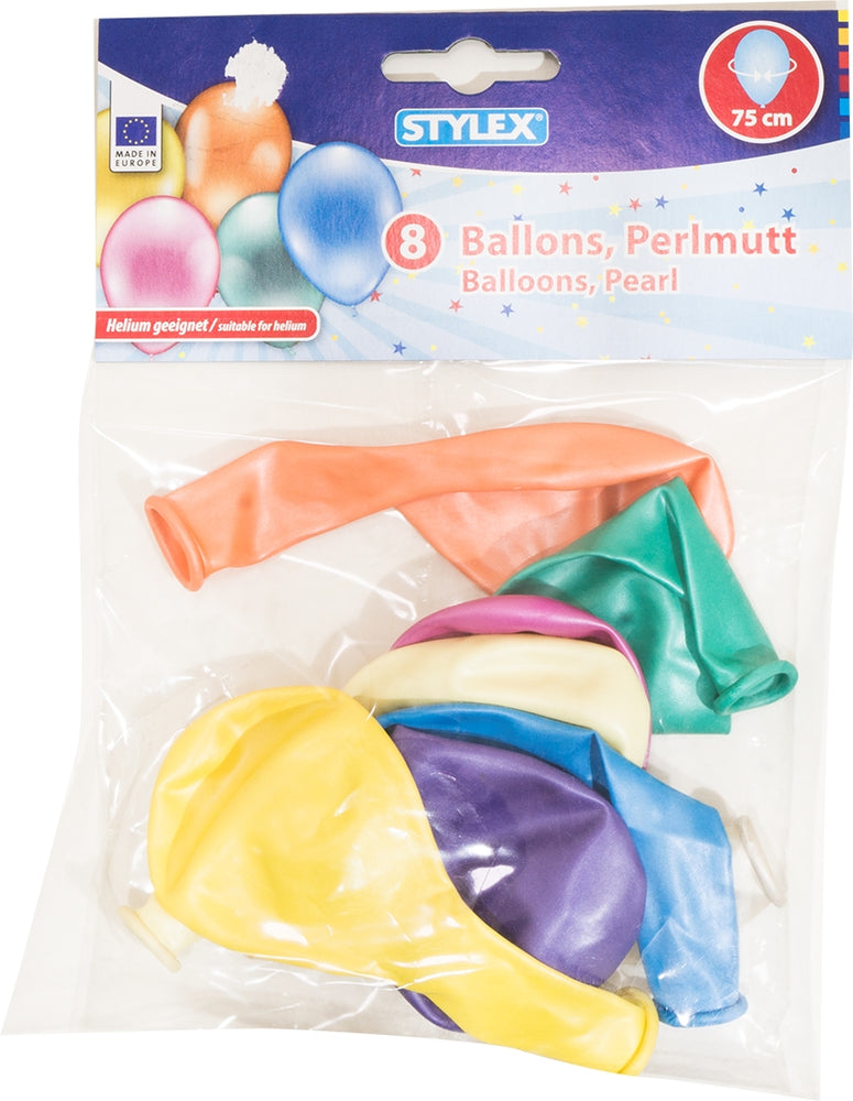 Party Products 23 cm Assorted Balloons, 12 ct