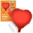 Party Products Heart Shaped Polyamide Balloon, Red, 49 x 46 cm