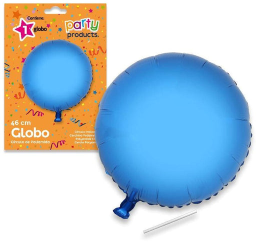 Party Products Round Polyamide Balloon, Navy Blue, 46 cm