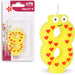 Party Products Fun Patterned Birthday Candle, Nr. 8, 1 ct
