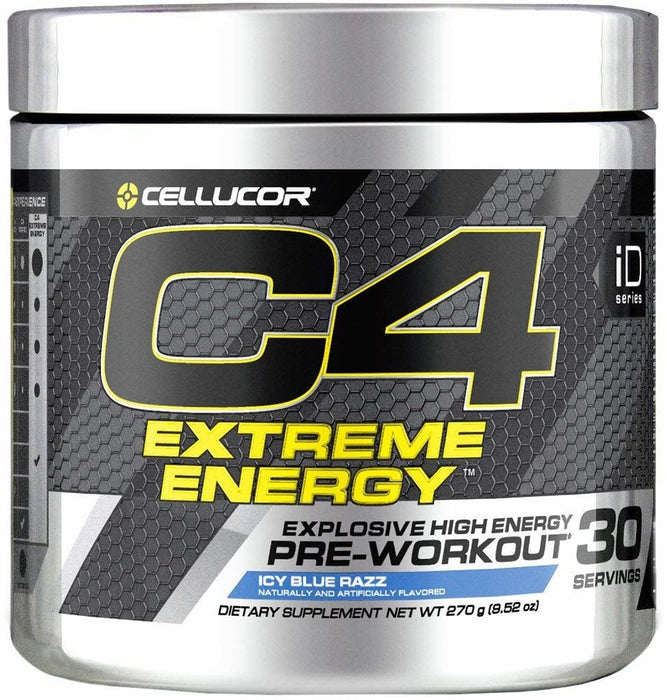 Cellucor C4 Extreme Energy Pre Workout, Icy Blue Razz, 180 gr