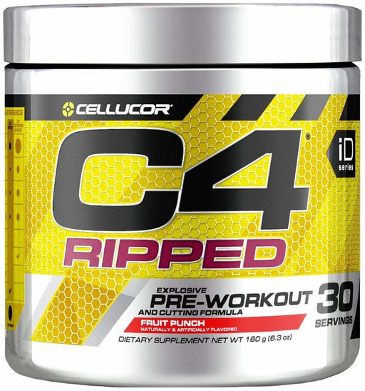 Cellucor C4 Ripped Pre Workout, Fruit Punch, 180 gr