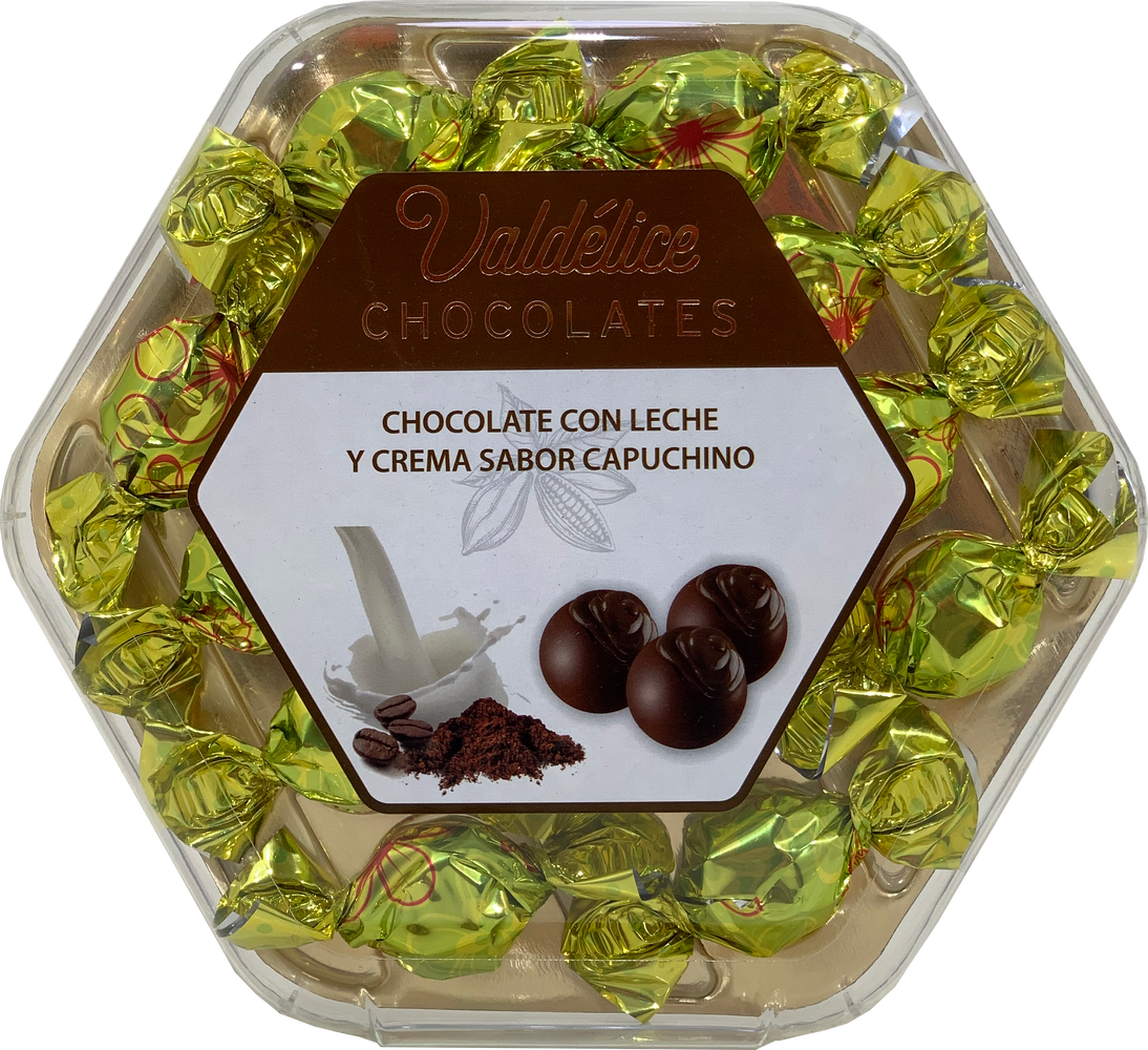 Valdelice Chocolates With Milk and Capuccino Cream, 150 g