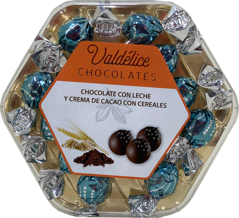 Valdelice Chocolates With Milk and Cacao Cereal Cream, 150 g