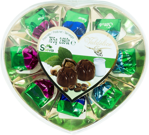 Valdelice Sugar Free Assorted Chocolates with Stevia, 76.5 gr