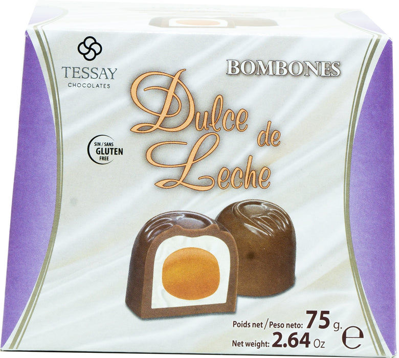 Tessay Milk Chocolate with Dulce de Leche Filling, 75 gr