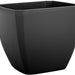 Hega Petunia Square 25 cm Flower Pot, Black, 1 ct