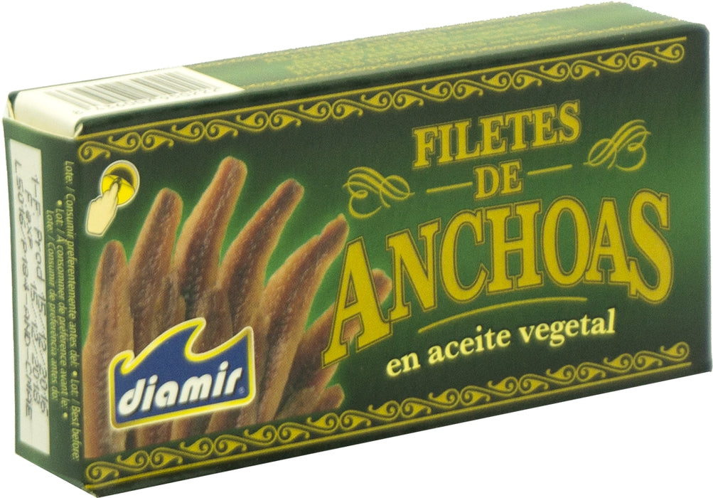 Diamir Anchovy Fillets in Oil, 45 gr