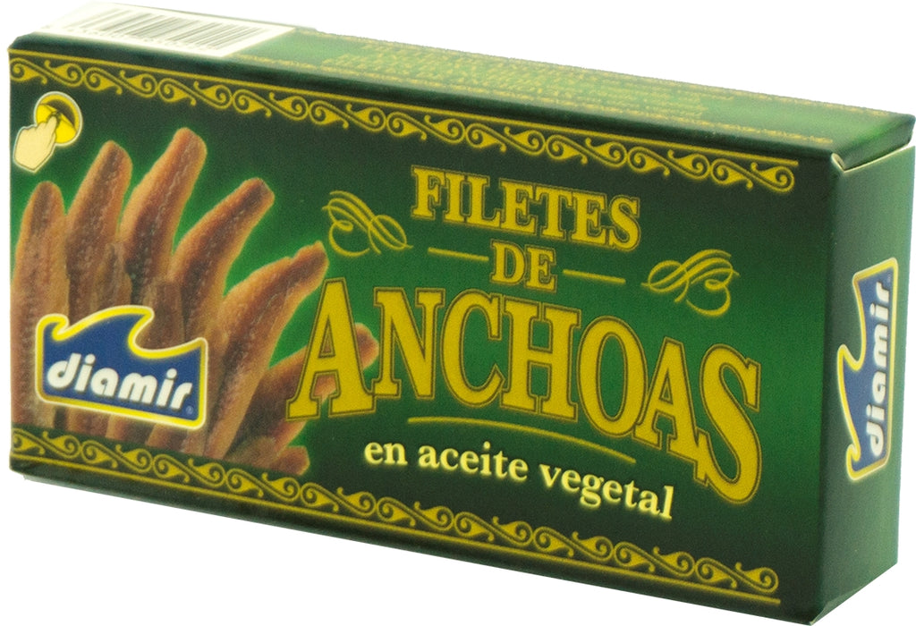 Diamir Anchovy Fillets in Oil, 45 gr