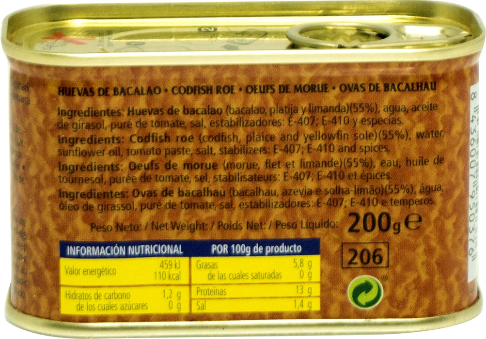 Diamir Codfish Roe (Huevas de Bacalao), 200 gr