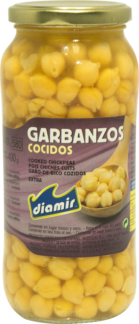 Diamir Cooked Chickpeas, 540 gr