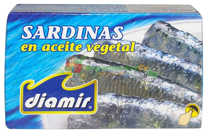 Diamir Sardines in Vegetable Oil, 120 gr