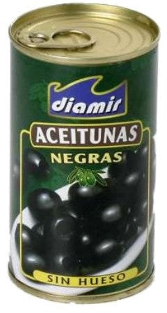 Diamir Pitted Black Olives, 150 gr