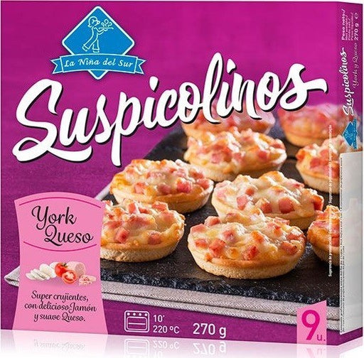 La Nina del Sur Suspicolinos Mini Pizza's, York Ham, 270 gr