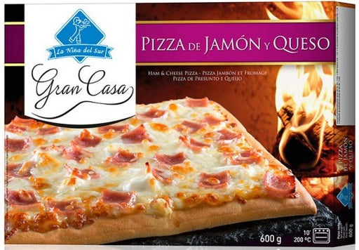 La Nina del Sur Gran Casa Pizza, Ham & Cheese, 600 gr