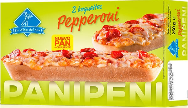 La Nina del Sur Panipeni Cheese Baguettes with Pepperoni, 250 gr