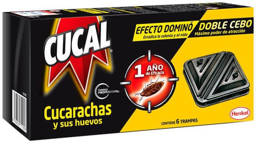 Henkel Cucal Traps for Cockroaches and their Eggs, 6 ct