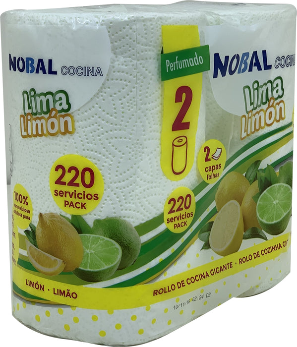 Nobal Kitchen Towels Lemon Lime, 2 ct