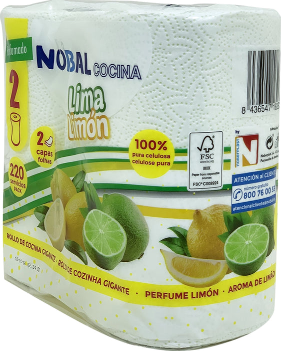 Nobal Kitchen Towels Lemon Lime, 2 ct