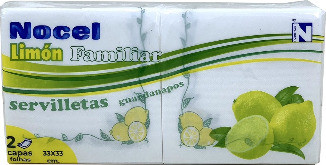 Nobal Lemon Paper Napkins, 120 ct