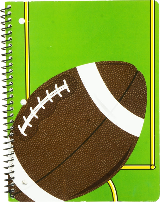 Innovative Designs Sports Theme Notebook, Football, 70 sheets