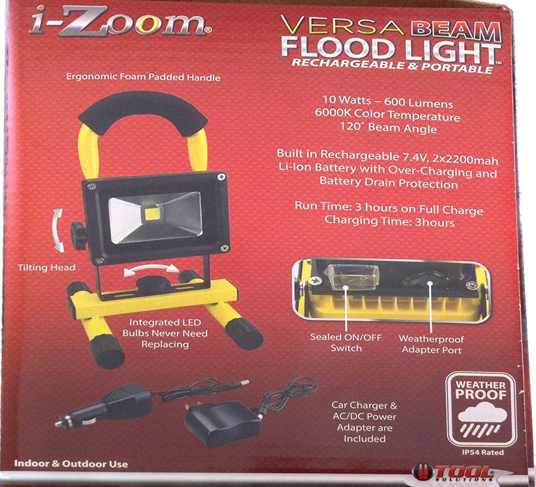 i-Zoom Versa Beam Flood Light 600 Lumens, 1 pc