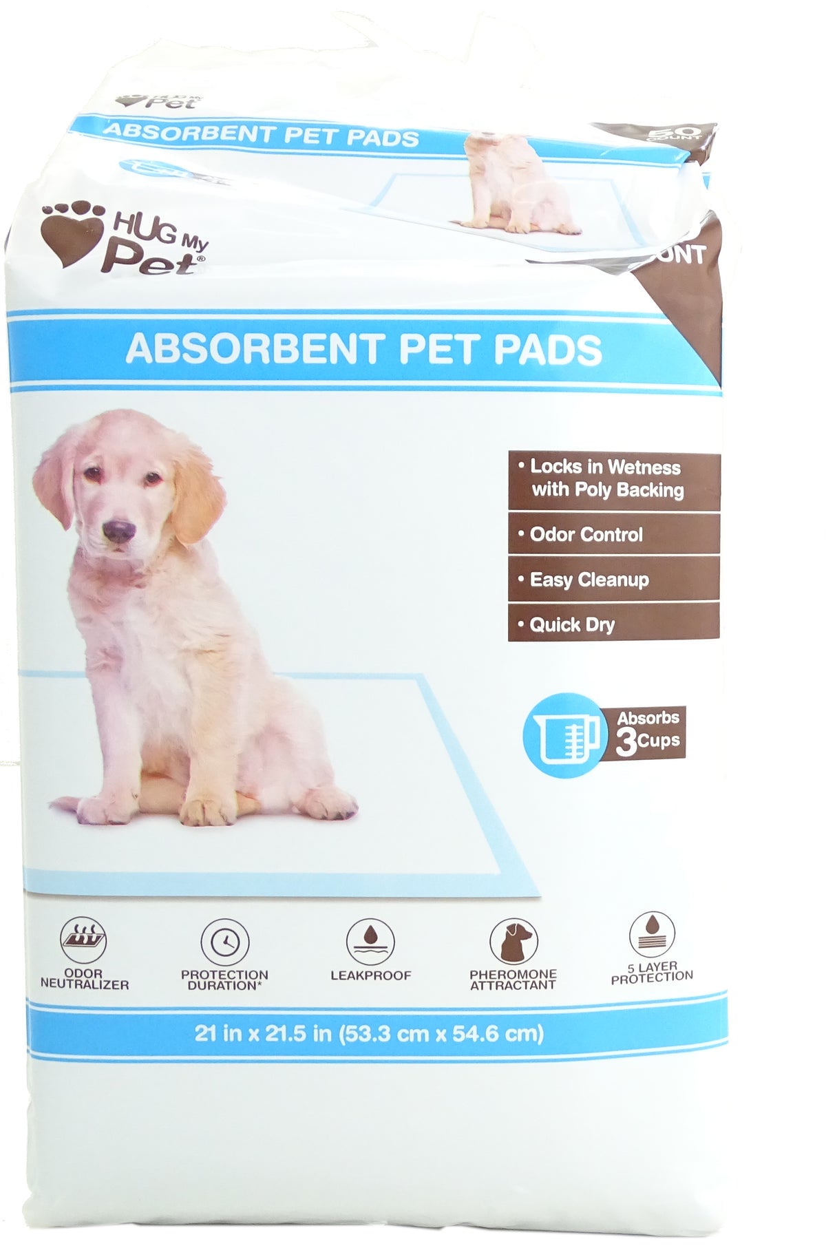 Hug My Pet Absorbent Pads 50 ct —